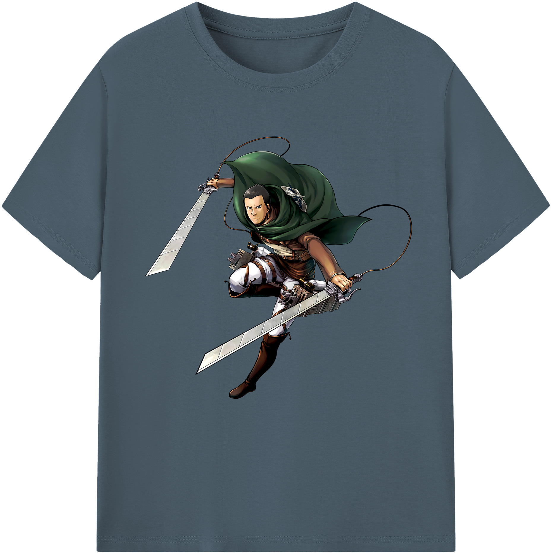 （画像用） 進撃の巨人 Attack on Titan 綿100％半袖Tシャツ（フロントプリント）